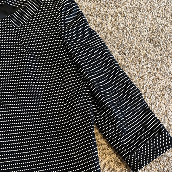 Talbots Black and White Polka Dot Blazer - Picture 6 of 10